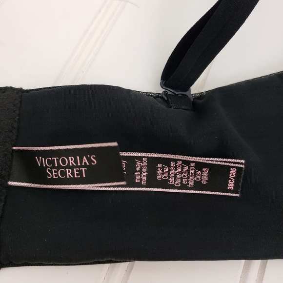Victoria's Secret Very Sexy Multi Way Bra Black Velvet size 38C - Picture 3 of 9